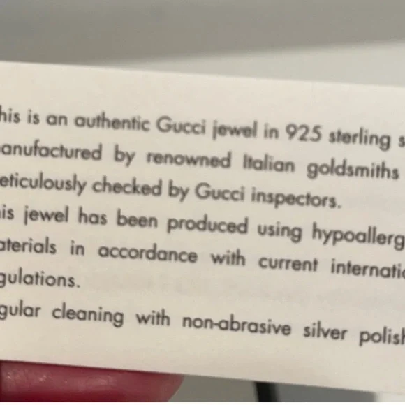 GUCCI UNISEX INTERLOCKING G GOURMETTE STERLING SILVER RING AUTHENTIC 💗💗💗 - Picture 14 of 15